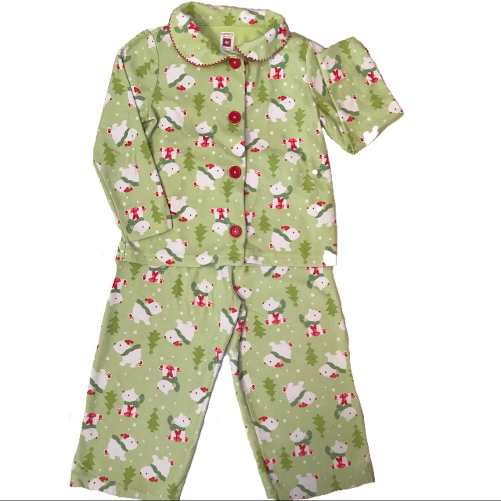 Girls Fleece Holiday Pajamas